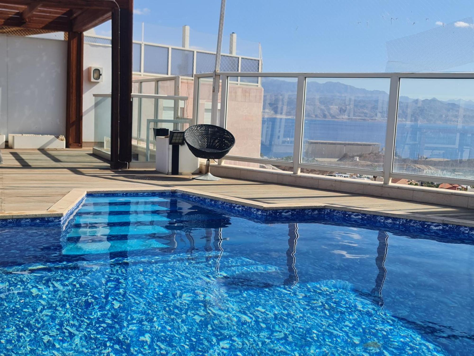 אילת Exclusive Amdar -Residence Luxury Penthause With Privat Roof Pool Near The Sea -Best Sea View מראה חיצוני תמונה